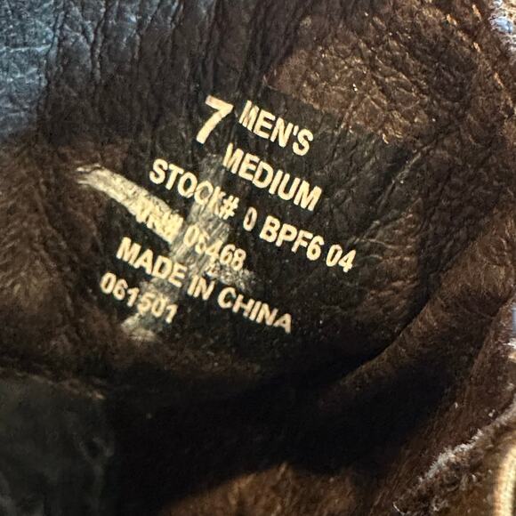 LL Bean Brown Leather Men's Chelsea Boots Pull On Ankle Booties Size 7 - Picture 11 of 11